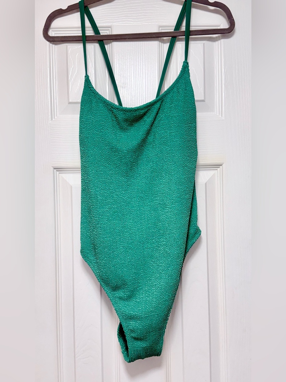 Target Green Textured One-Piece Swimsuit